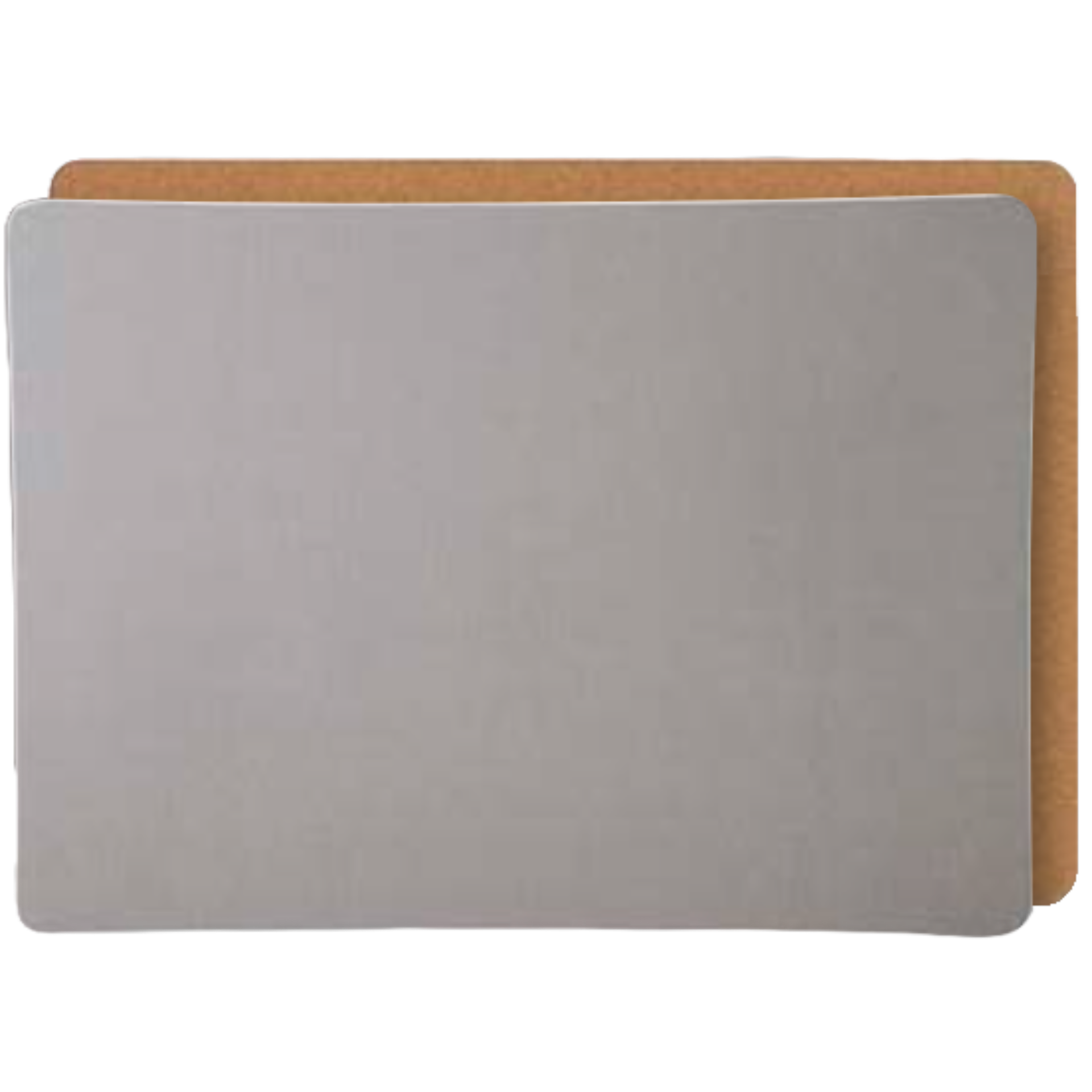Set of 2 Grey Cork Placemats