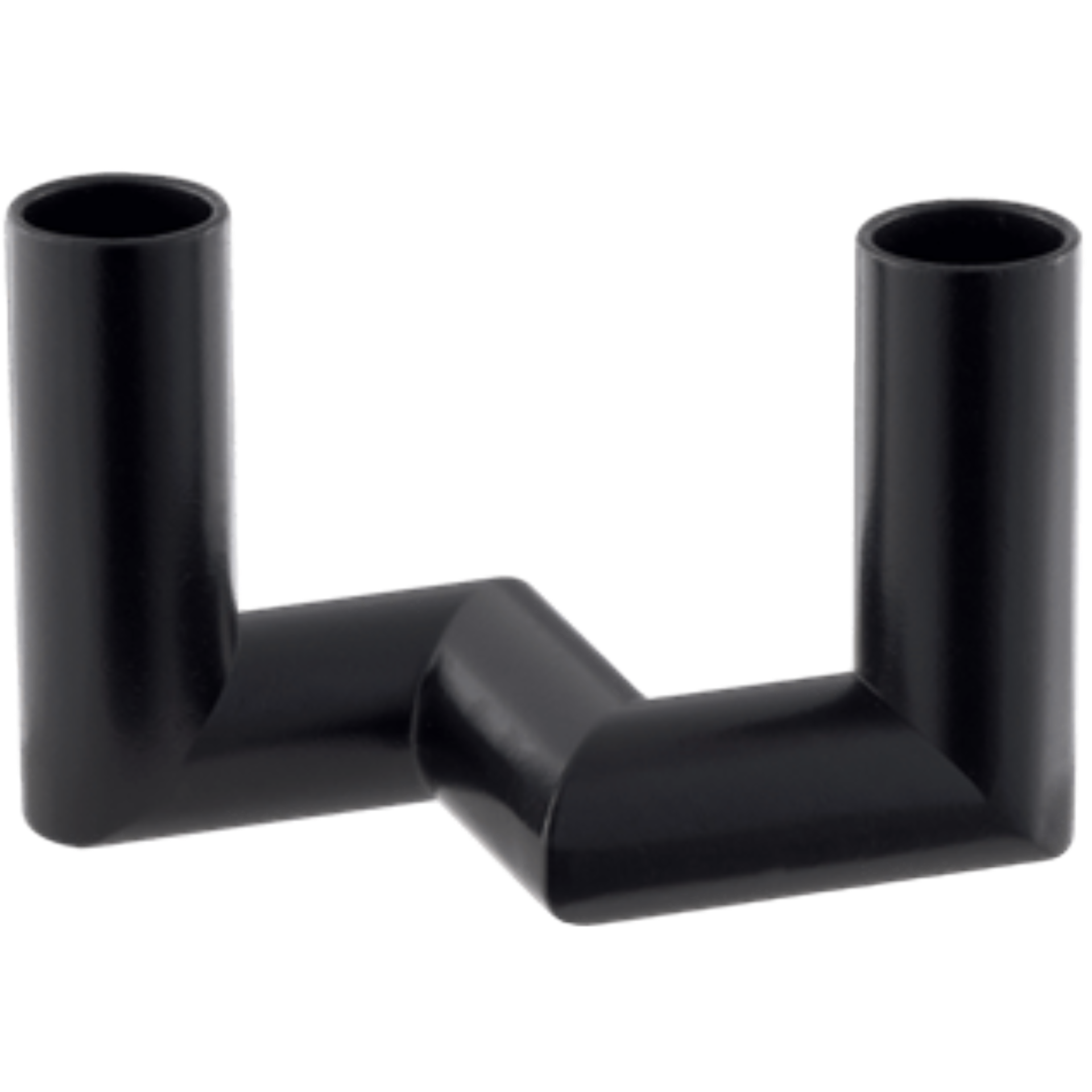 Matrix Black Mini Taper 2'arm Candleholder 