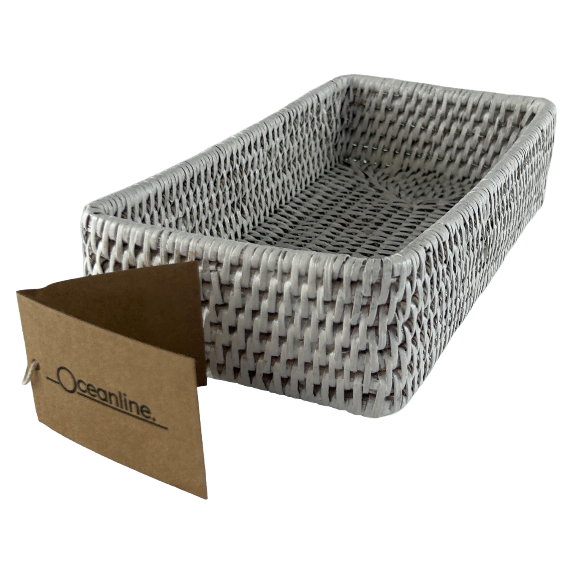 Rattan Rectangle Basket 31cm