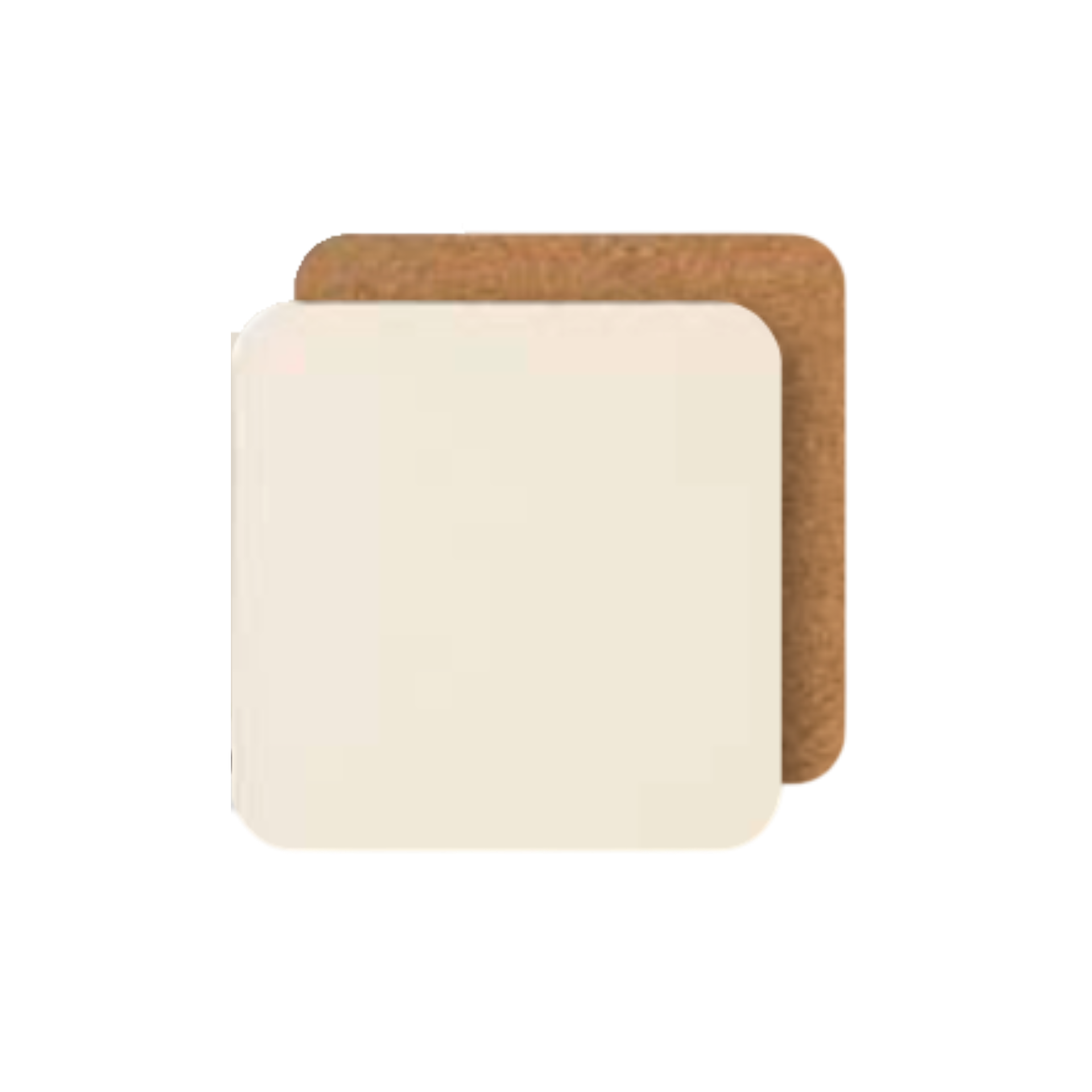 Set of 4 Cream Coasters
