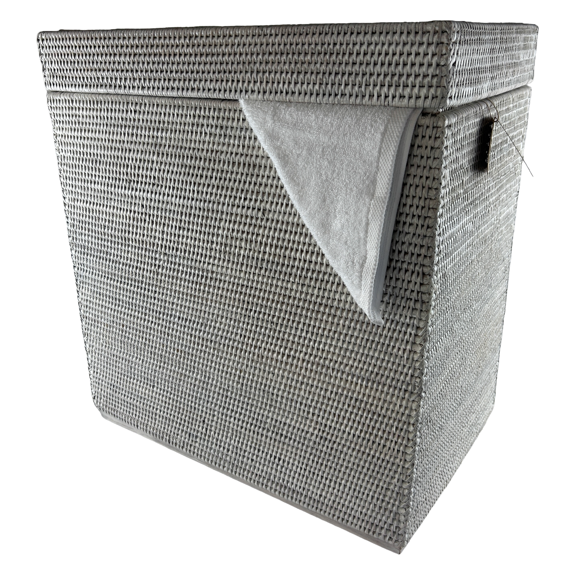 Rattan Laundry Basket with Low Lid