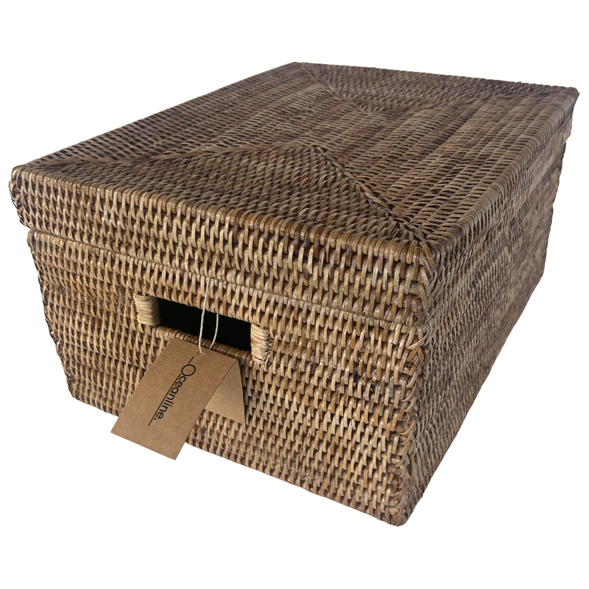 Rattan Rectangular Box with Lid