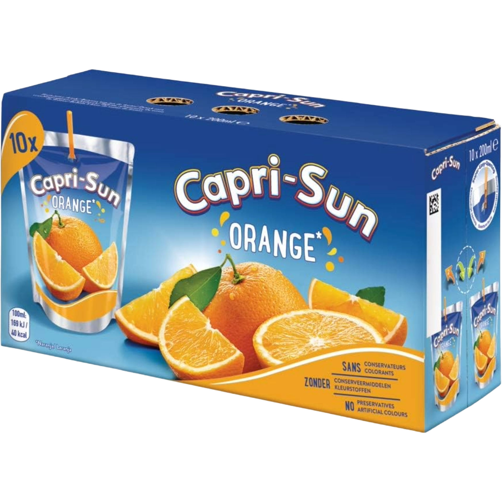 10 Pack Capri Sun Orange 200ml