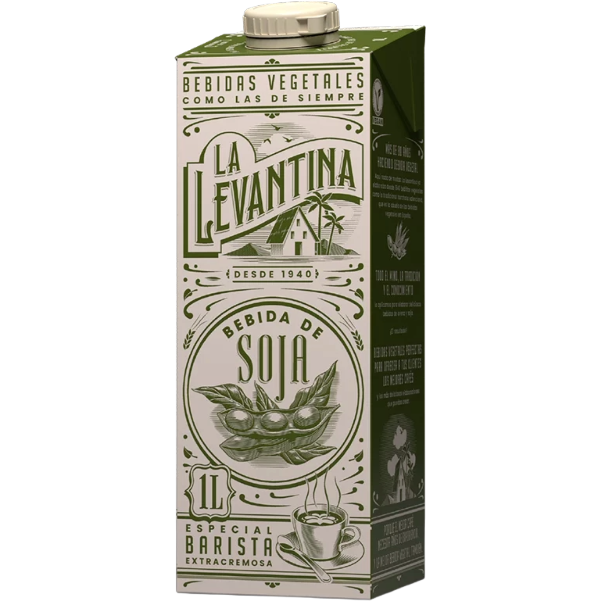6 Pack La Levantina Soy Milk 1L