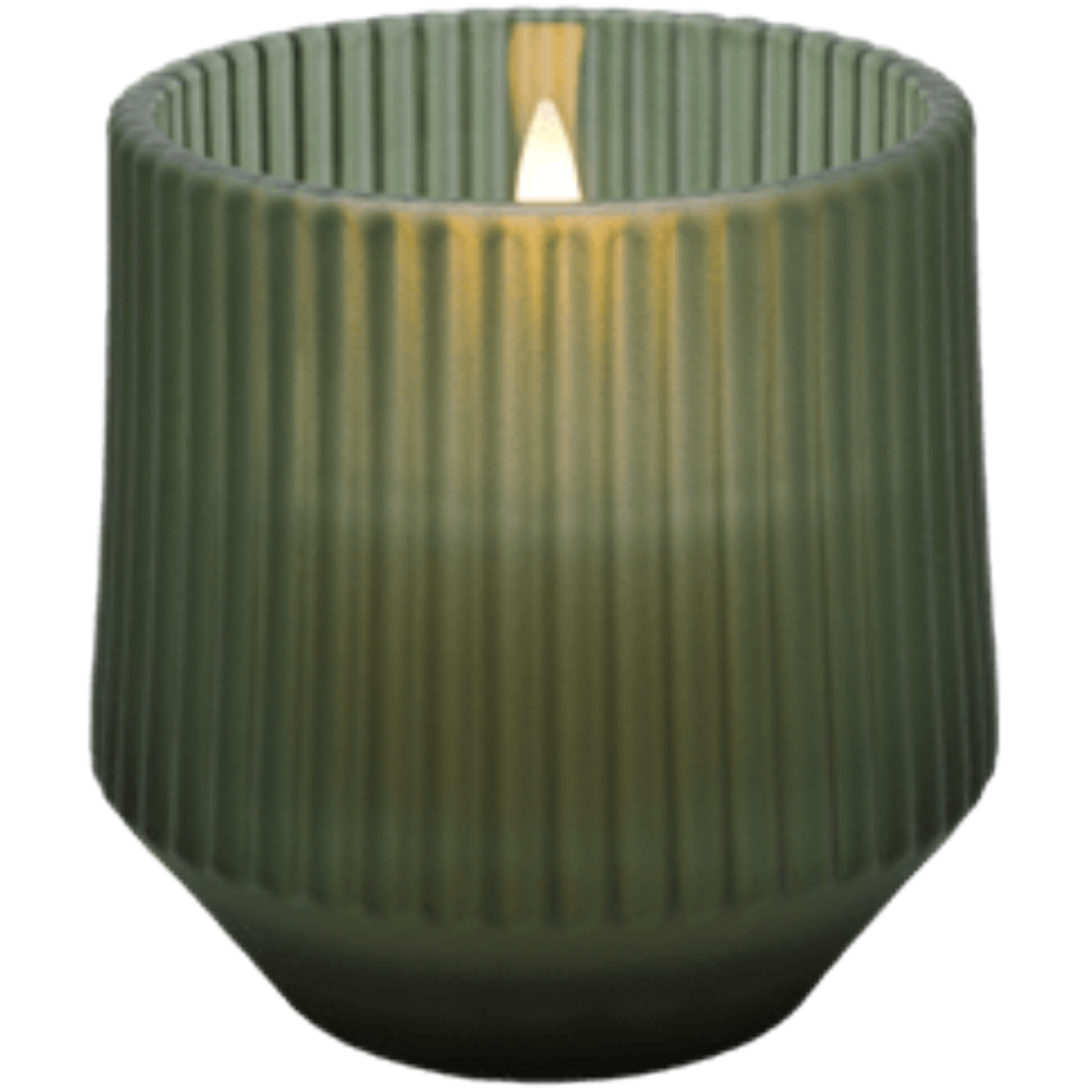 Green "Serenity" Scented Wax Glass Candle