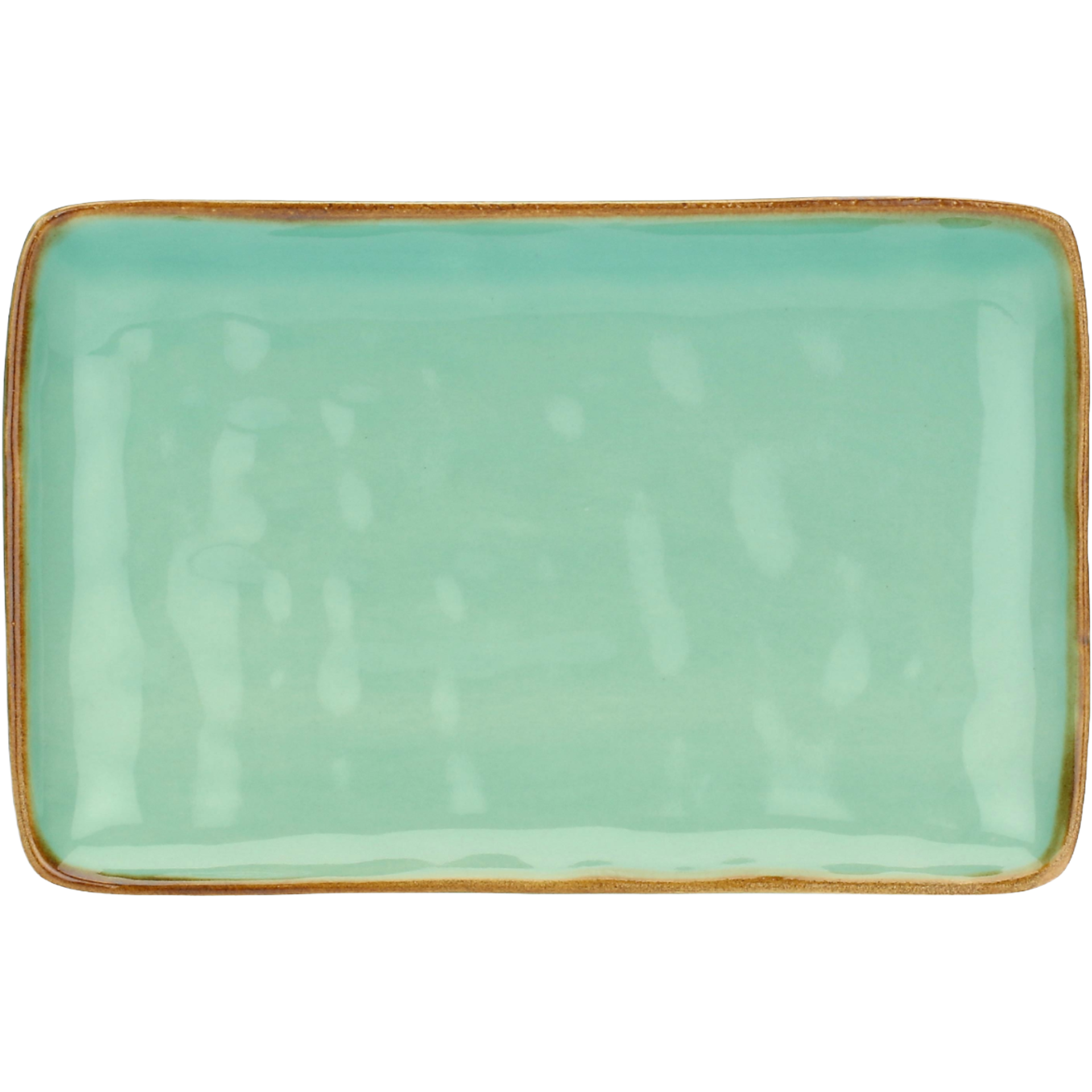 Set of 4 Rectangular Trays Concerto Verde Acqua