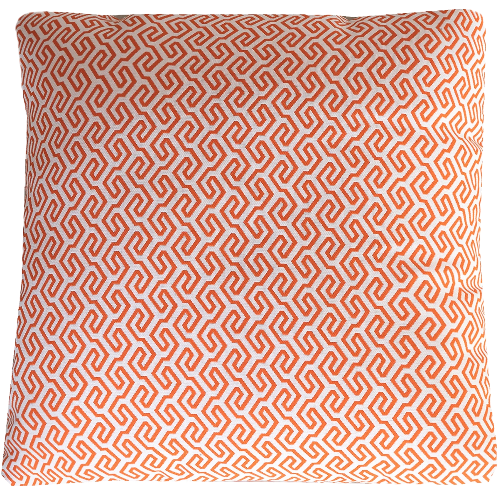 Orange Patterned Outdoor Cushion 