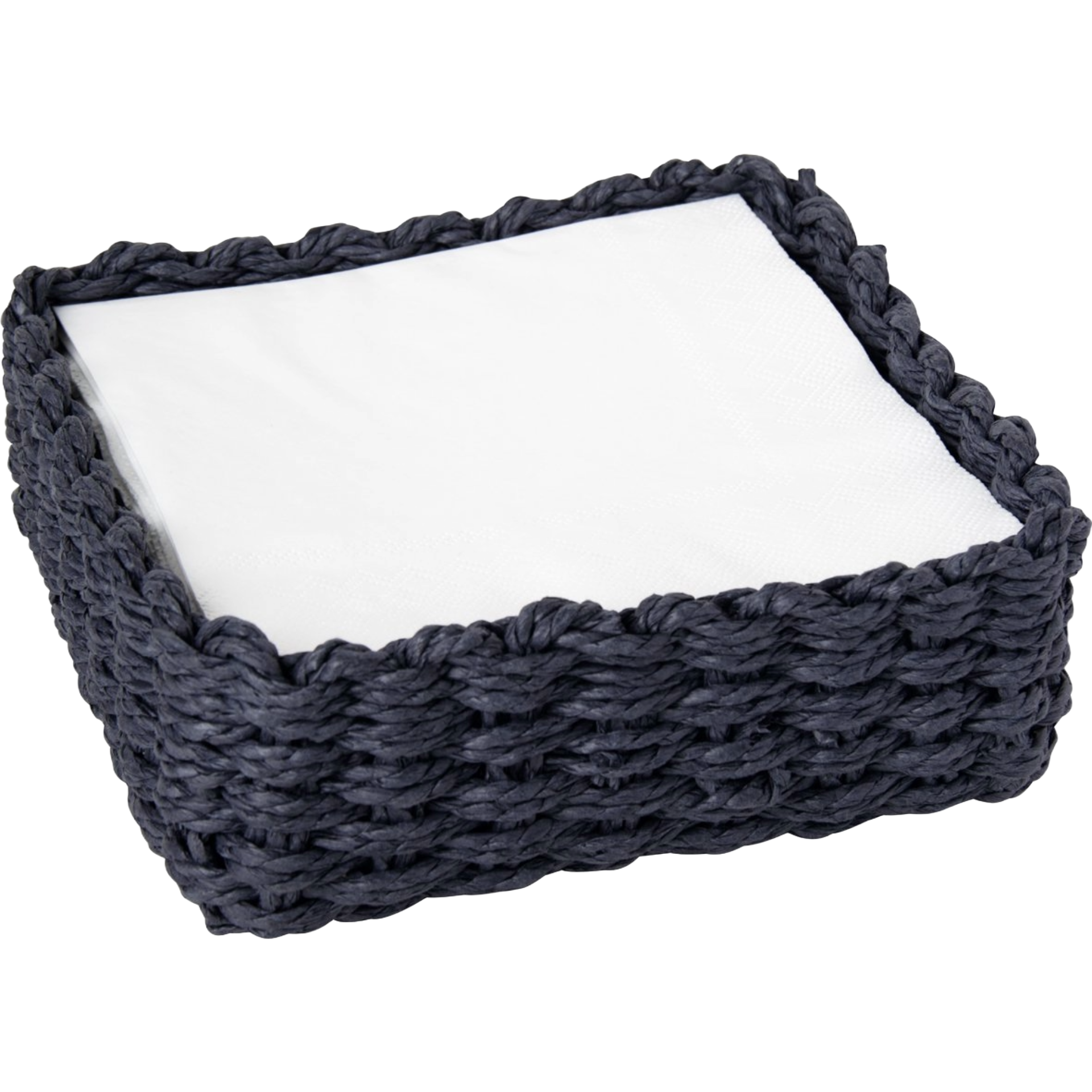 Navy Blue Lunch Serviette Holder