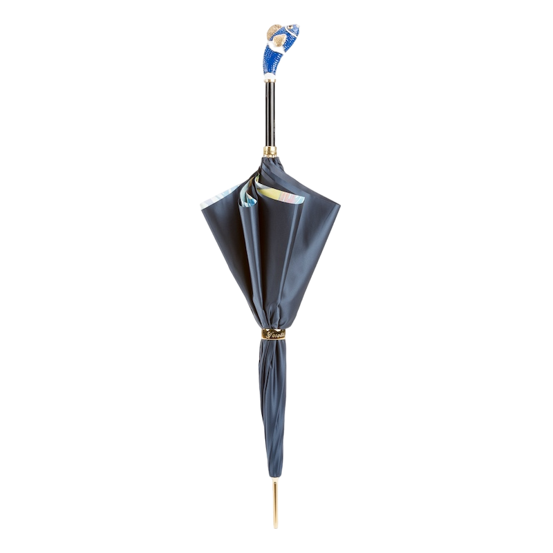 Blauer Nemo-Regenschirm, Doppeltuch