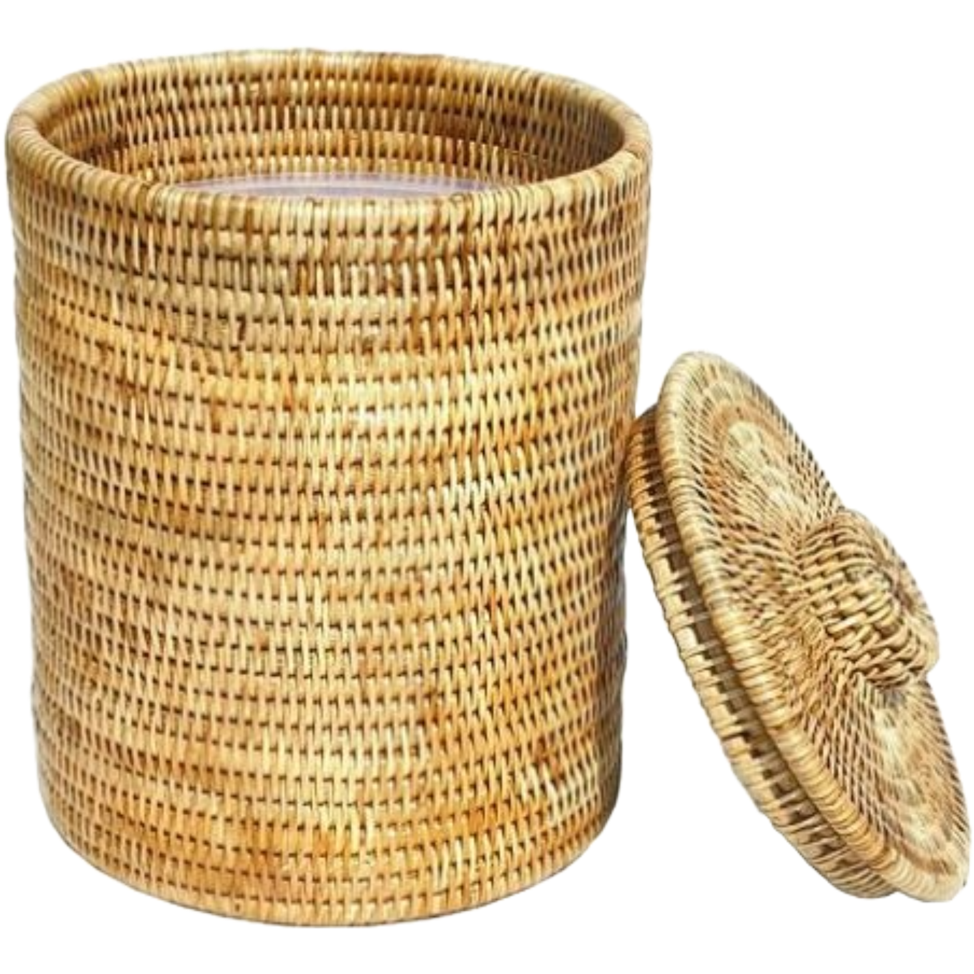 Rattan Small Trash Bin