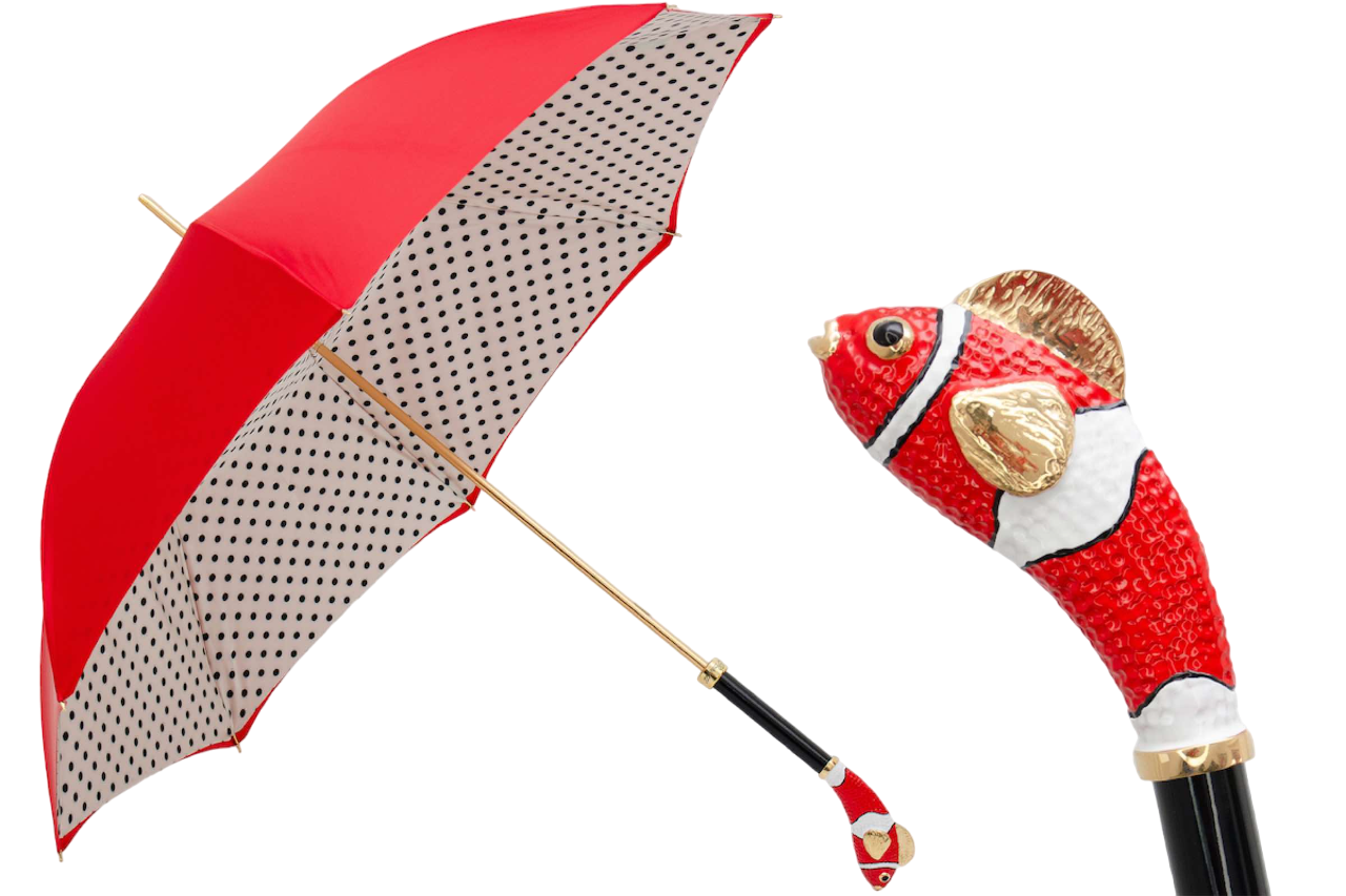 Red Fish Regenschirm, Doppeltuch
