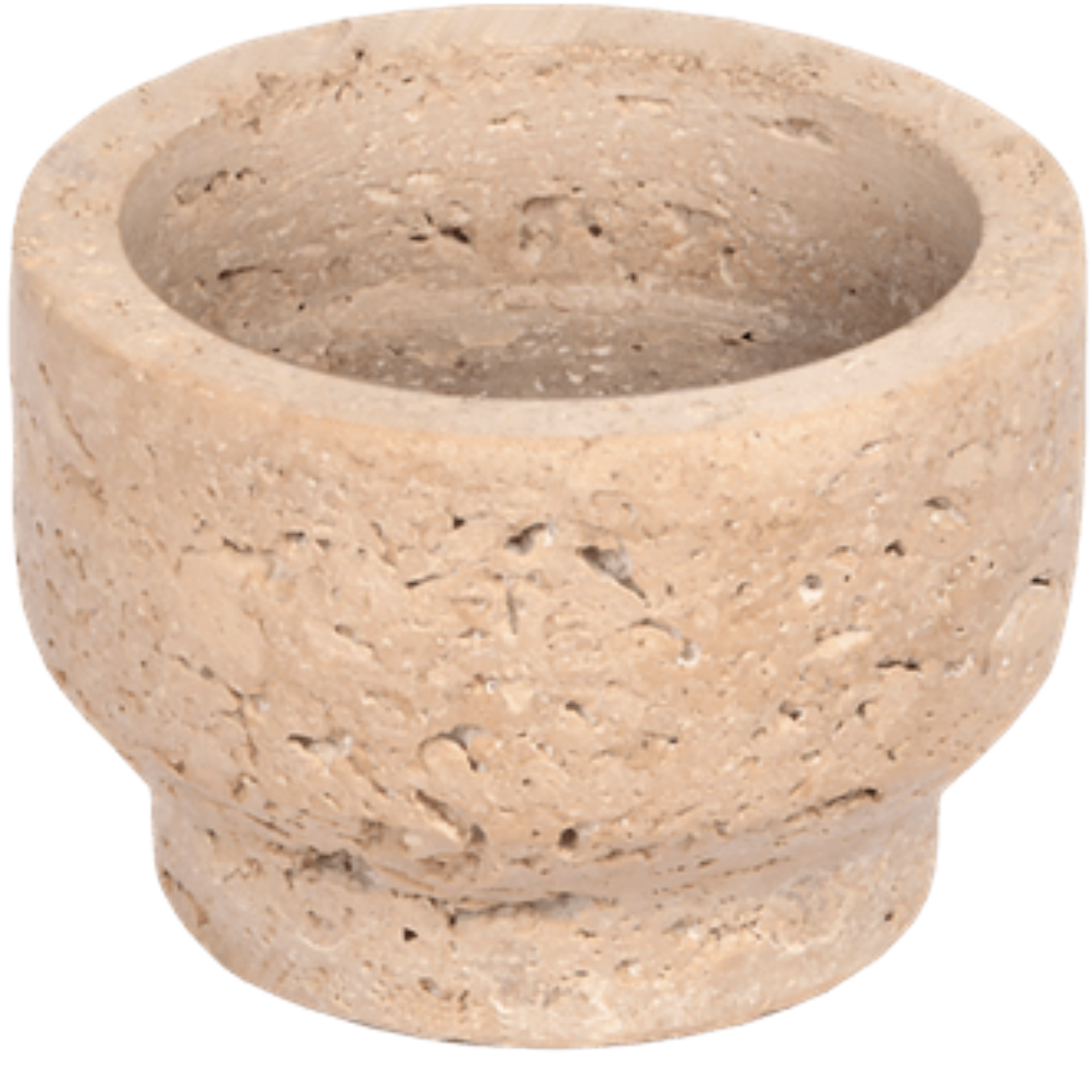 Travertine Candleholder 