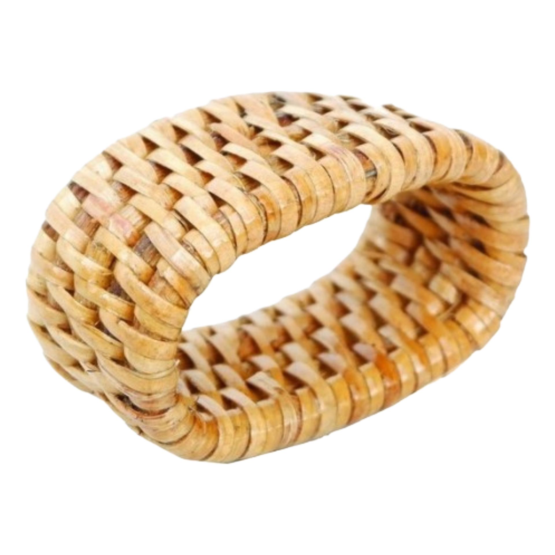 Set of 6 Rattan Serviette Rings