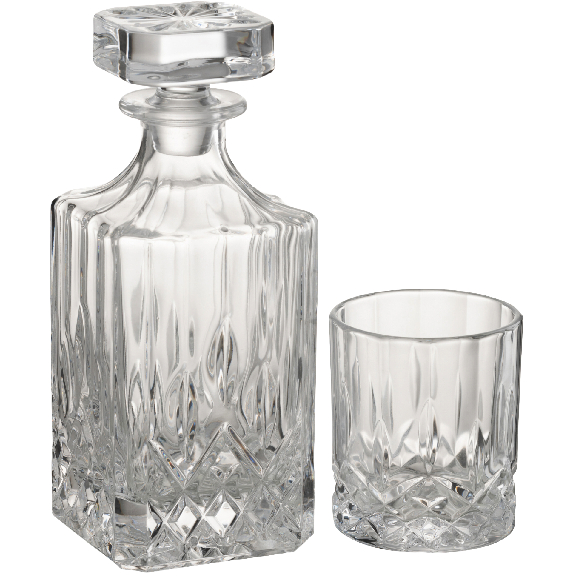Franco Whisky Decanter with Glasses