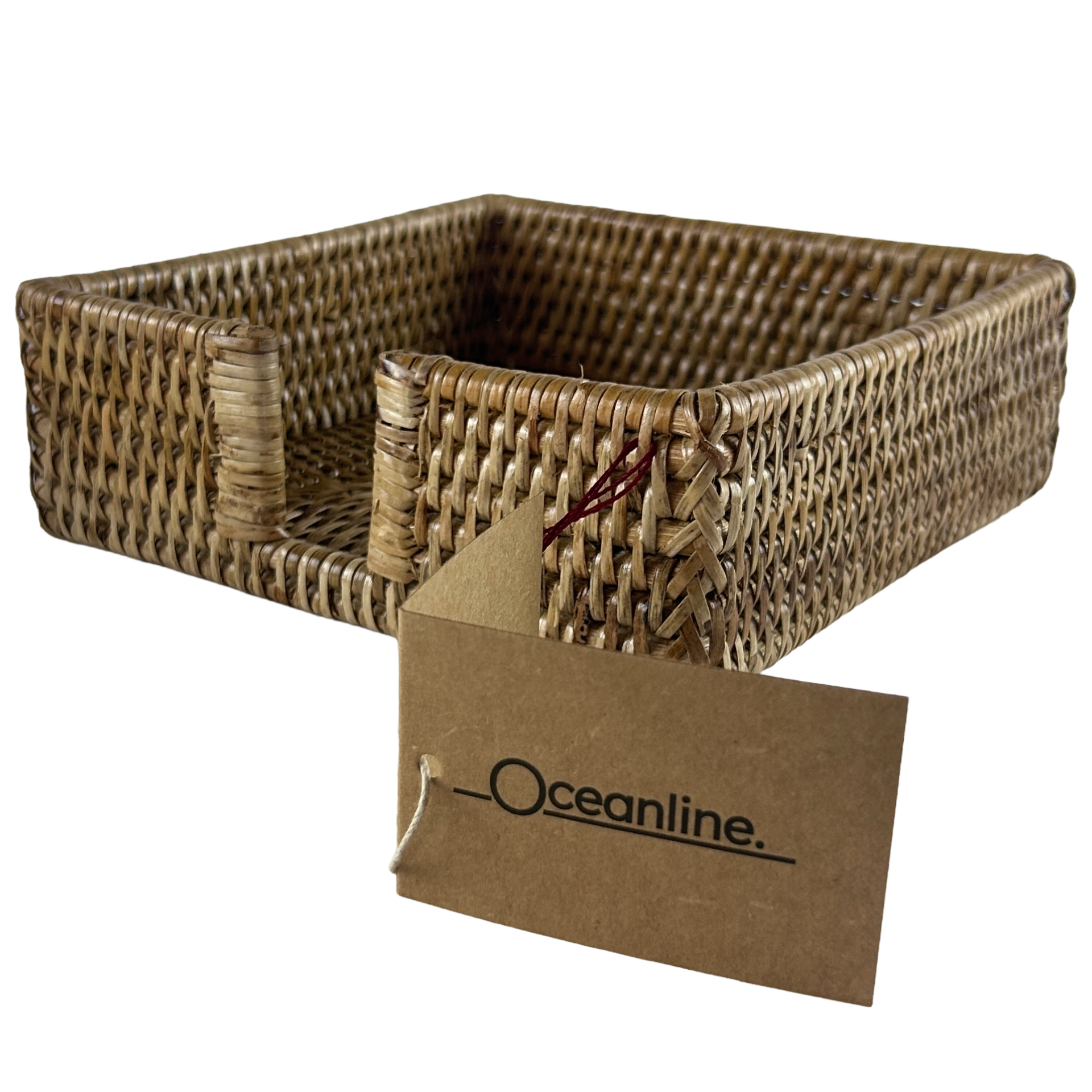 Rattan Square Napkin Holder