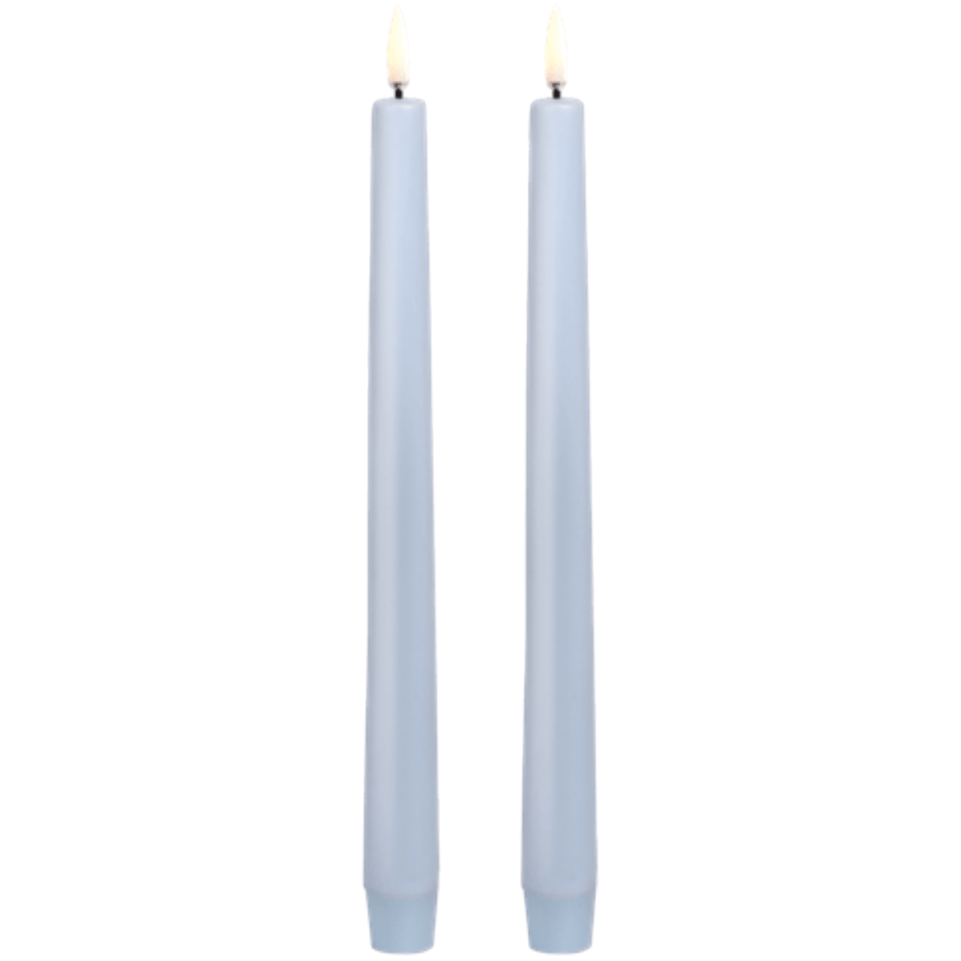Classic Sky Blue Taper Candles Set of 2