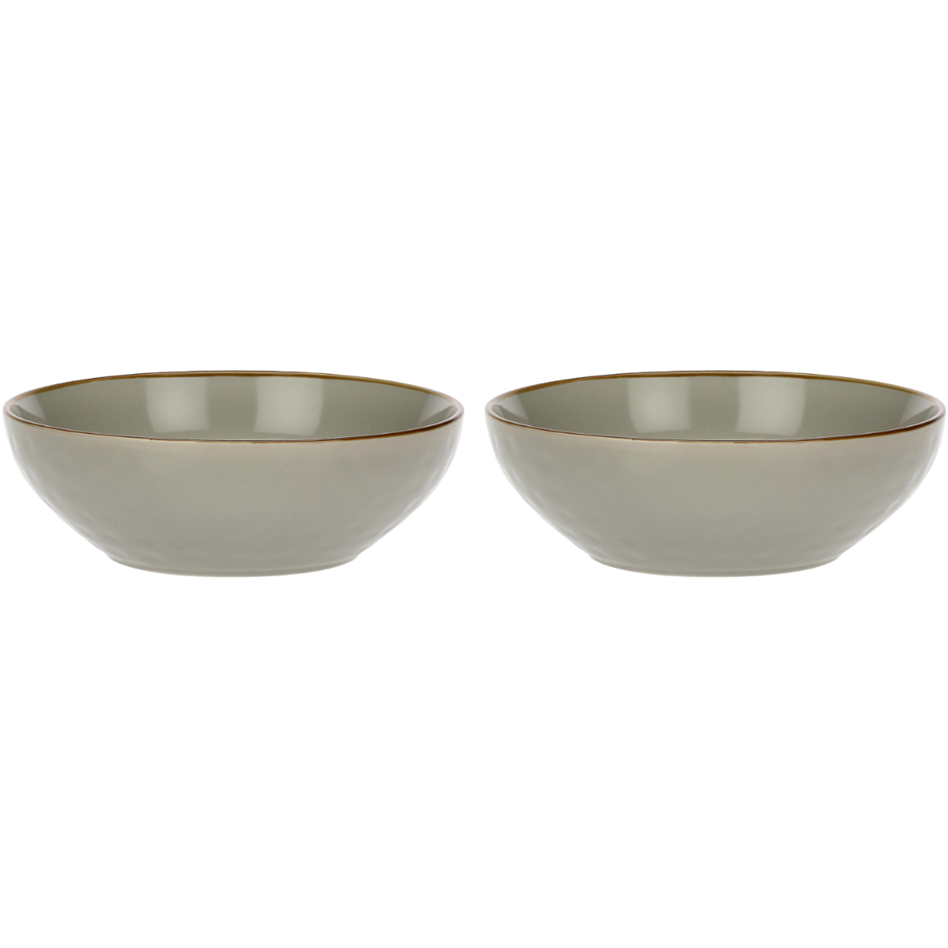 Set of 2 Salad Bowls Concerto Grigio Perla