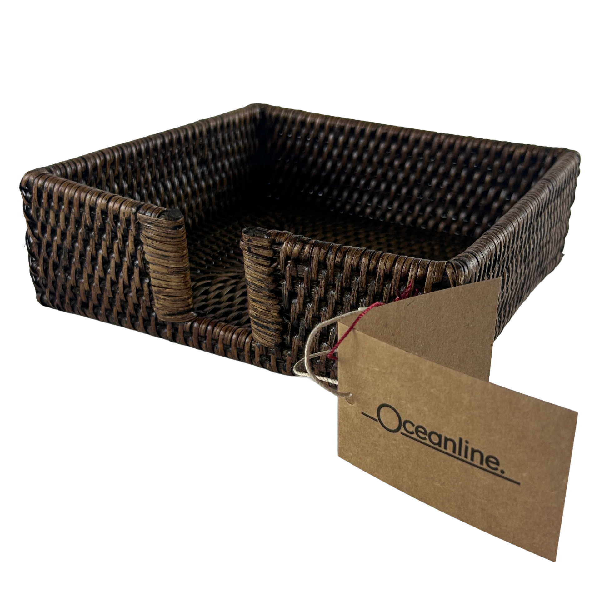 Rattan Medium Square Napkin Holder 