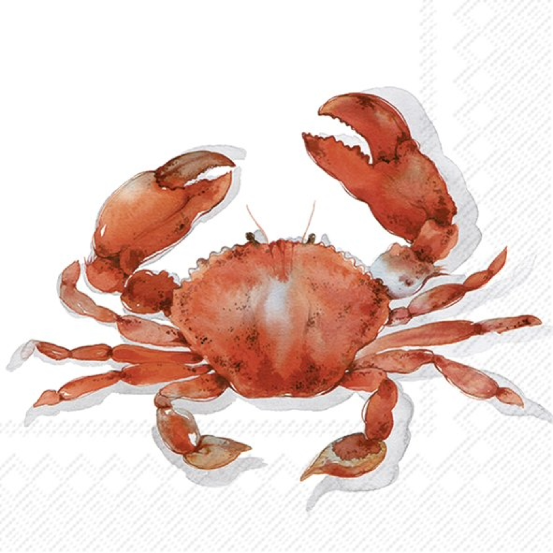 Set of 20 Crab Coral Lunch Serviettes
