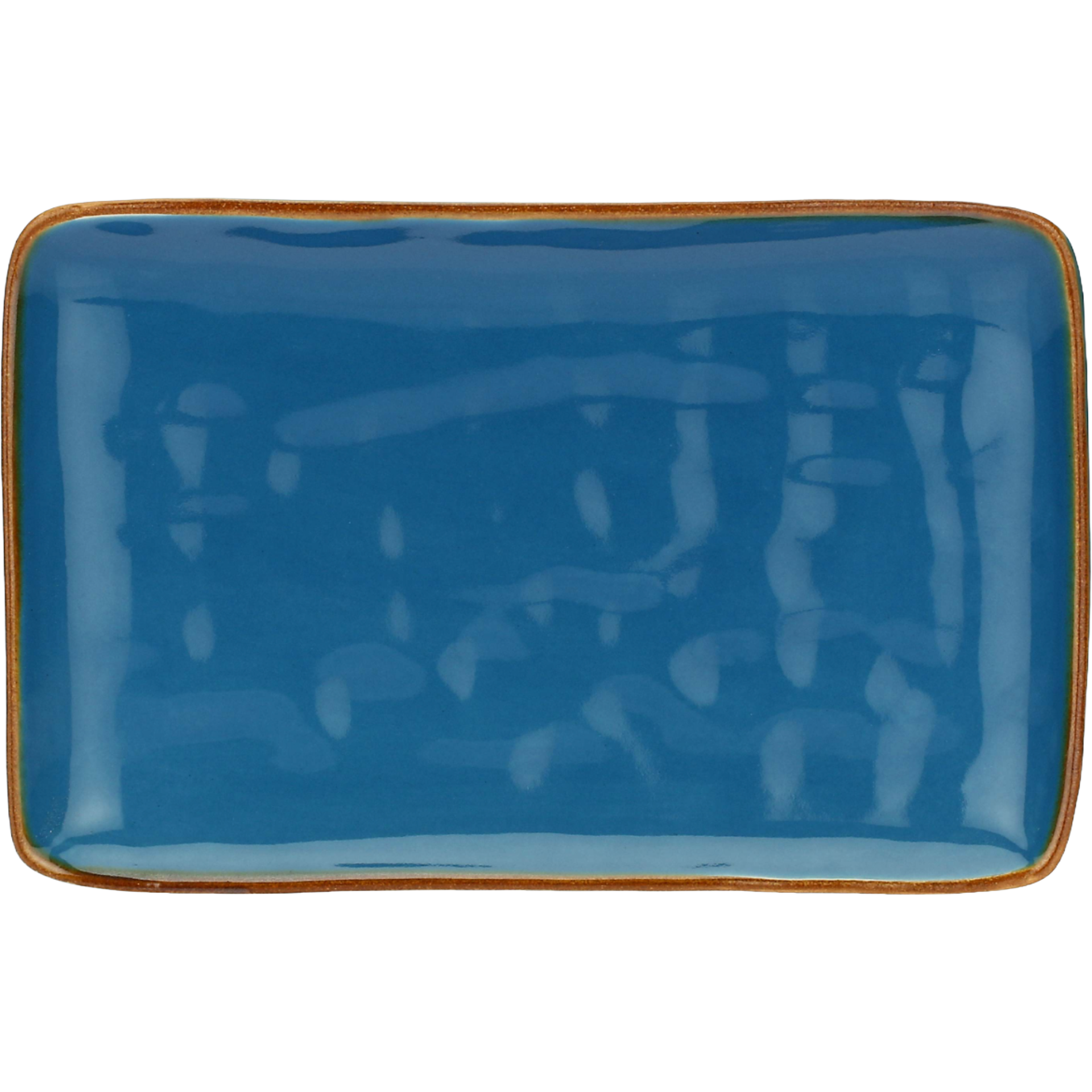 Set of 4 Rectangular Trays Concerto Blu Avio