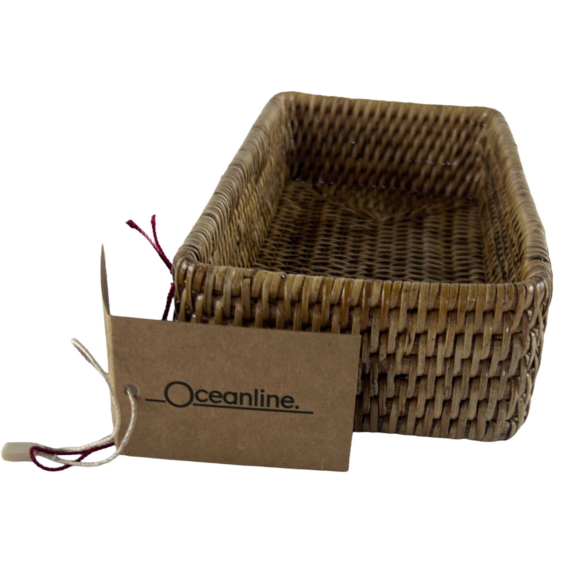 Rattan Rectangle Basket 31cm