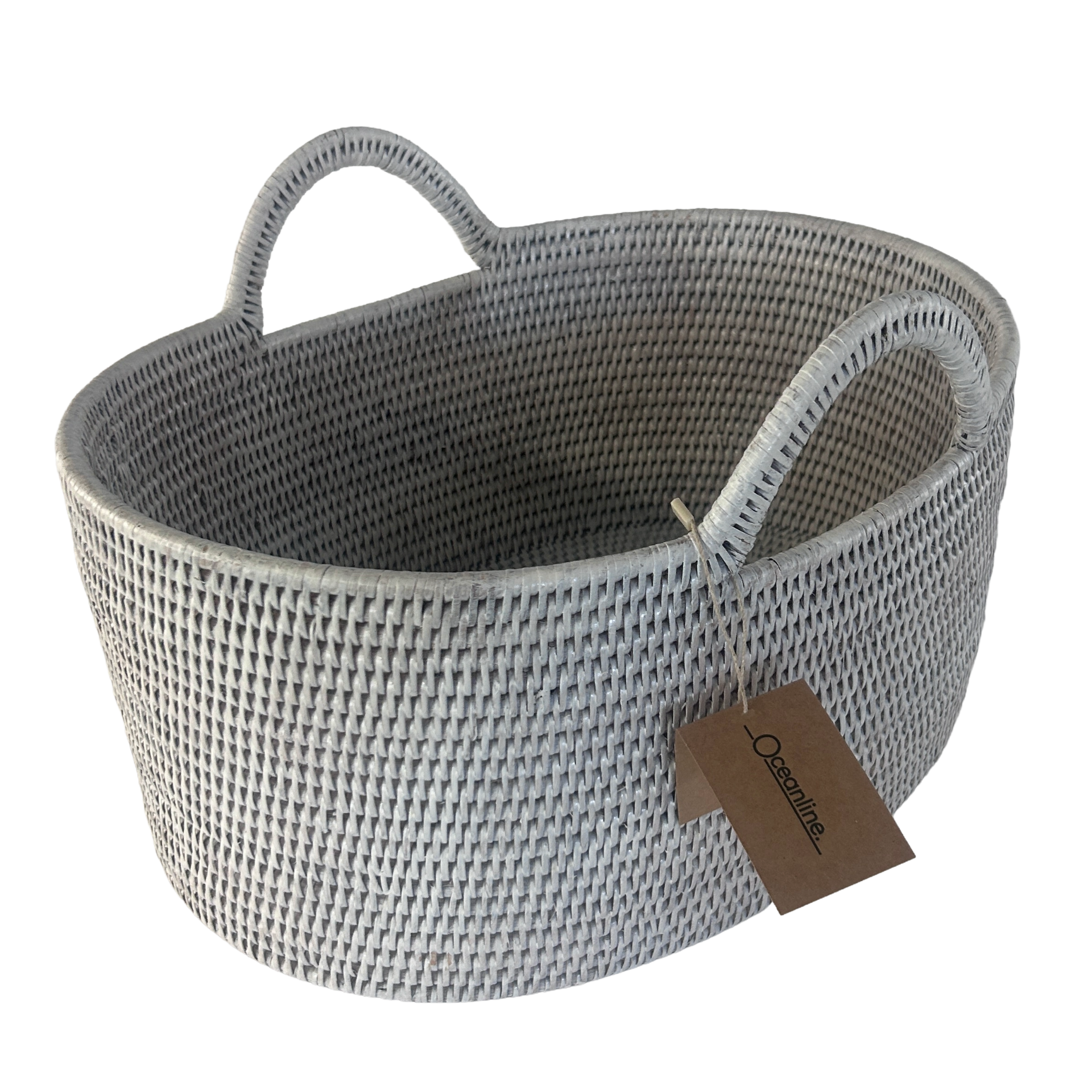 Rattan Oval Korb Klein