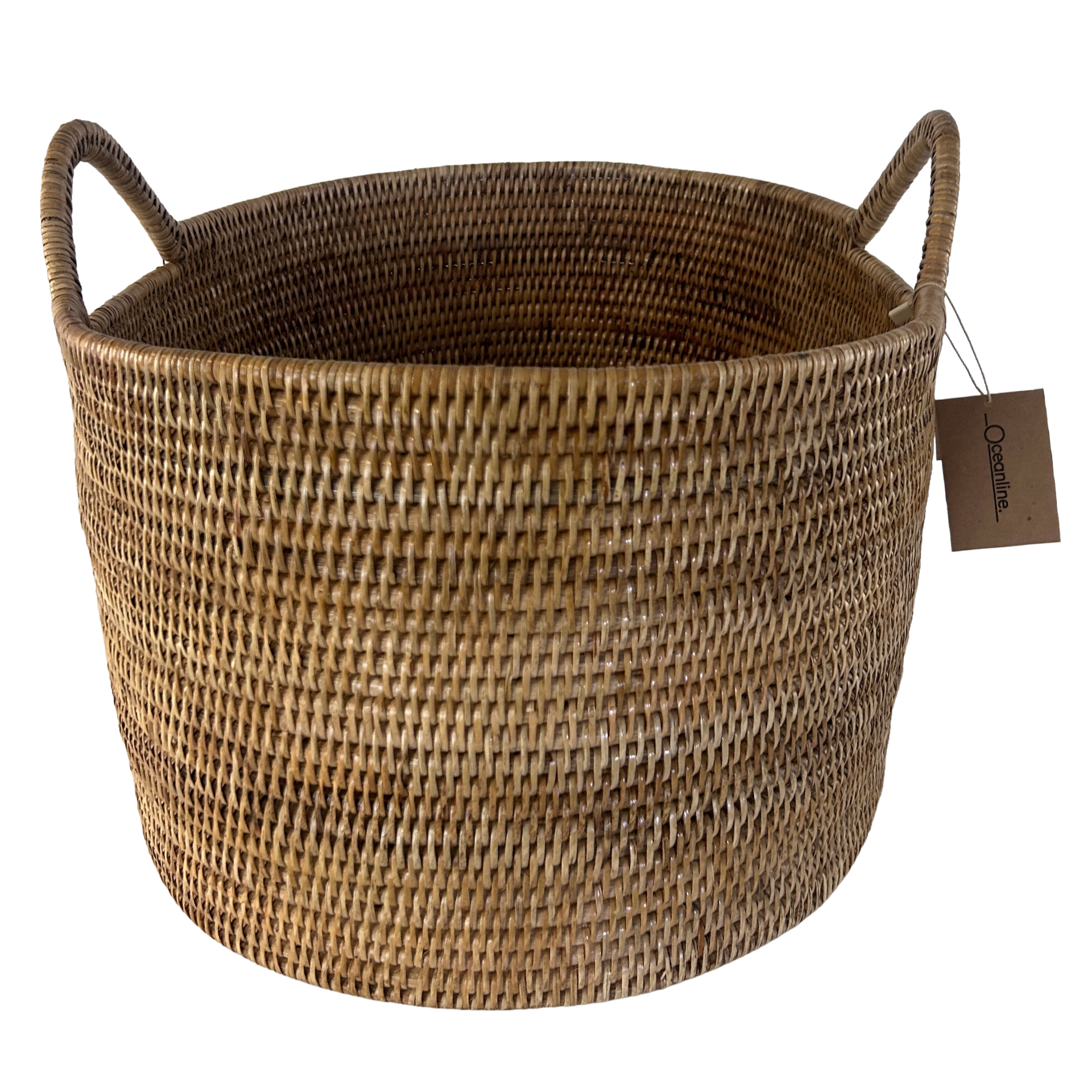Rattan Oval Korb Medium