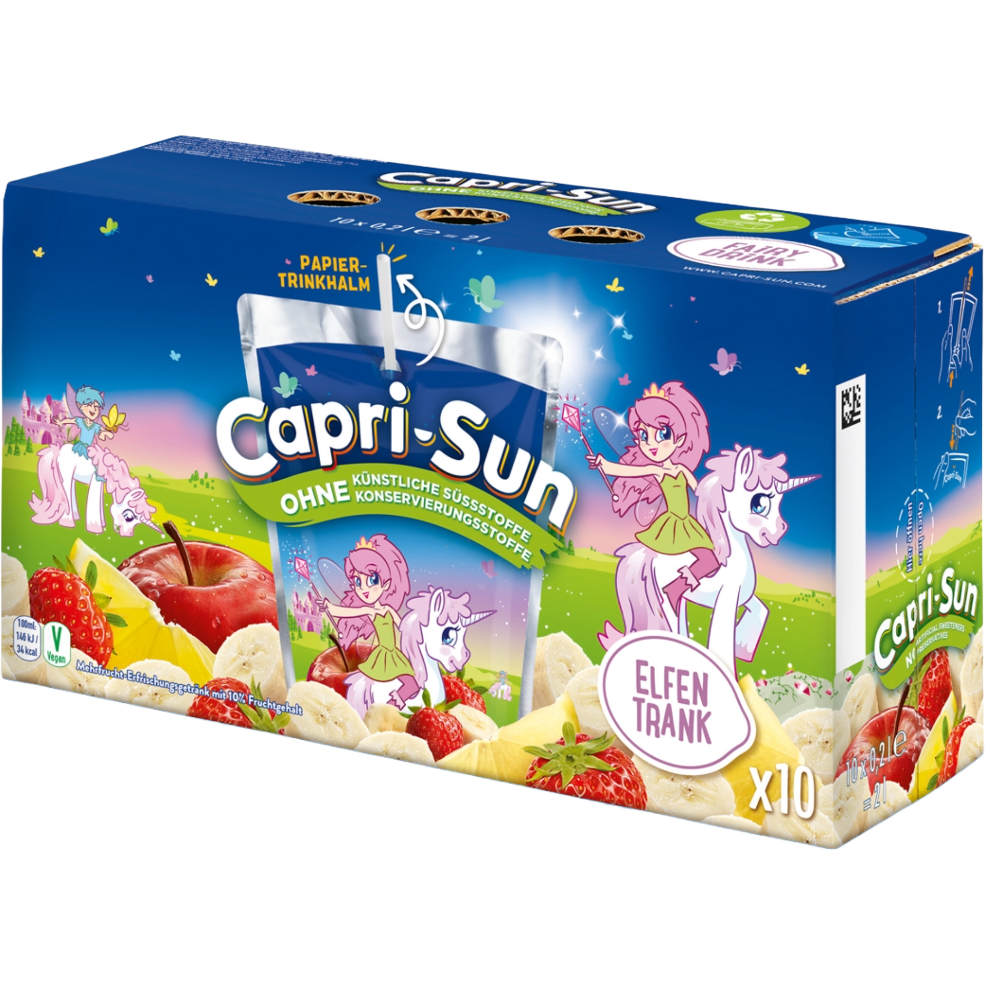 10 Pack Capri Sun Fairy Drink 200ml