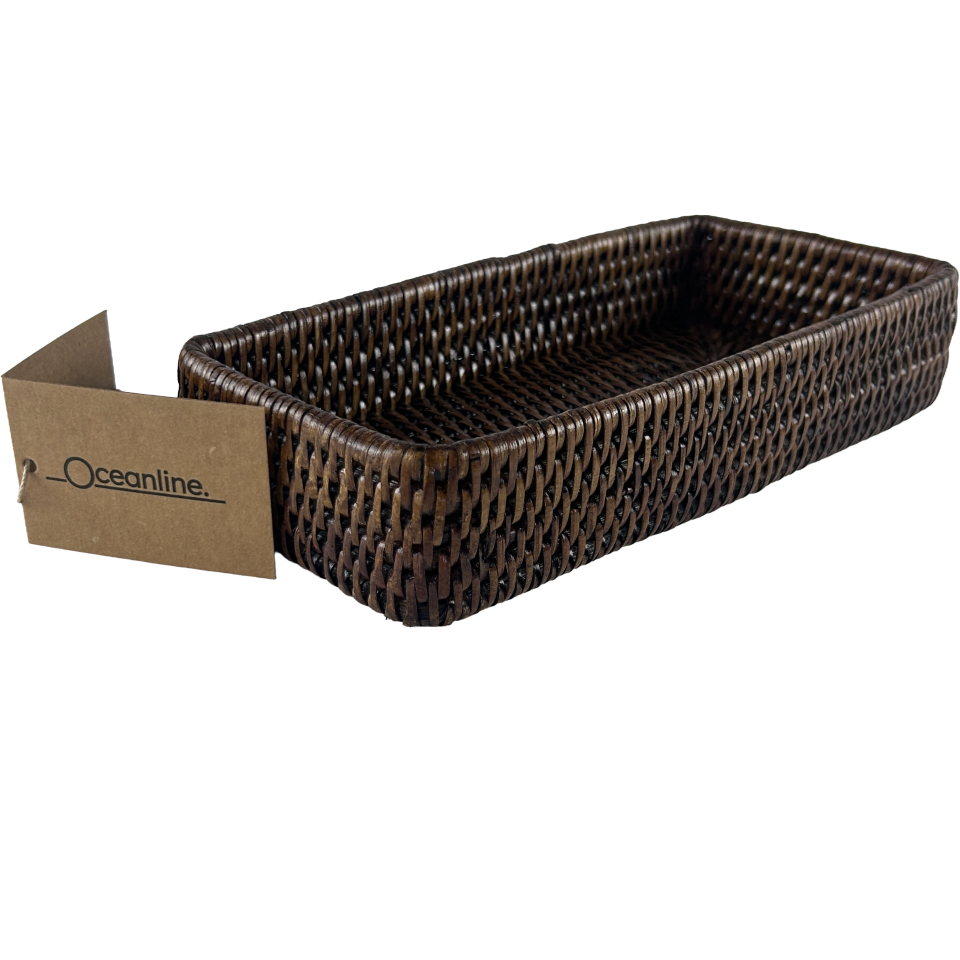 Rattan Rectangle Basket 31cm