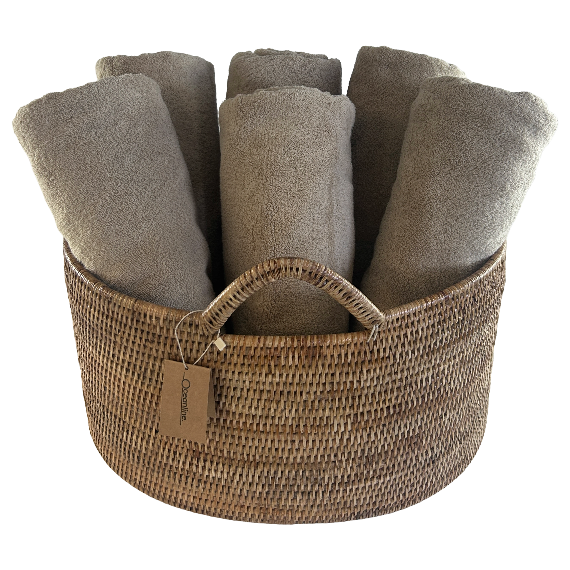 Towels & Basket - Set of 6