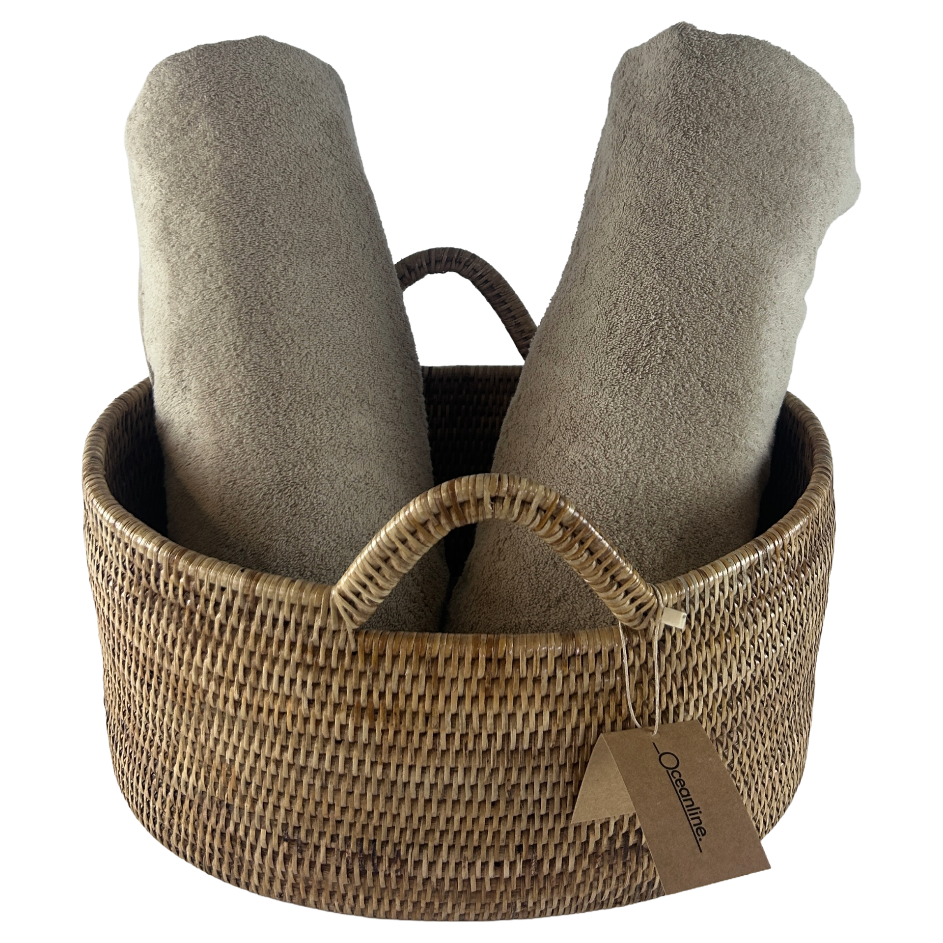 Towels & Basket - Set of 2