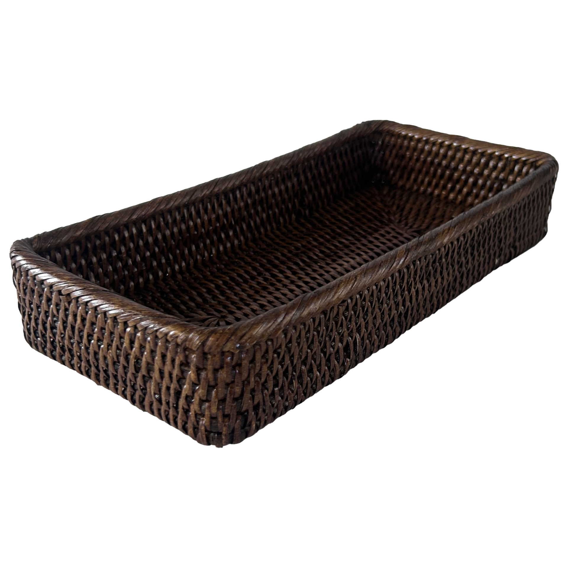 Rattan Rectangular Basket Large
