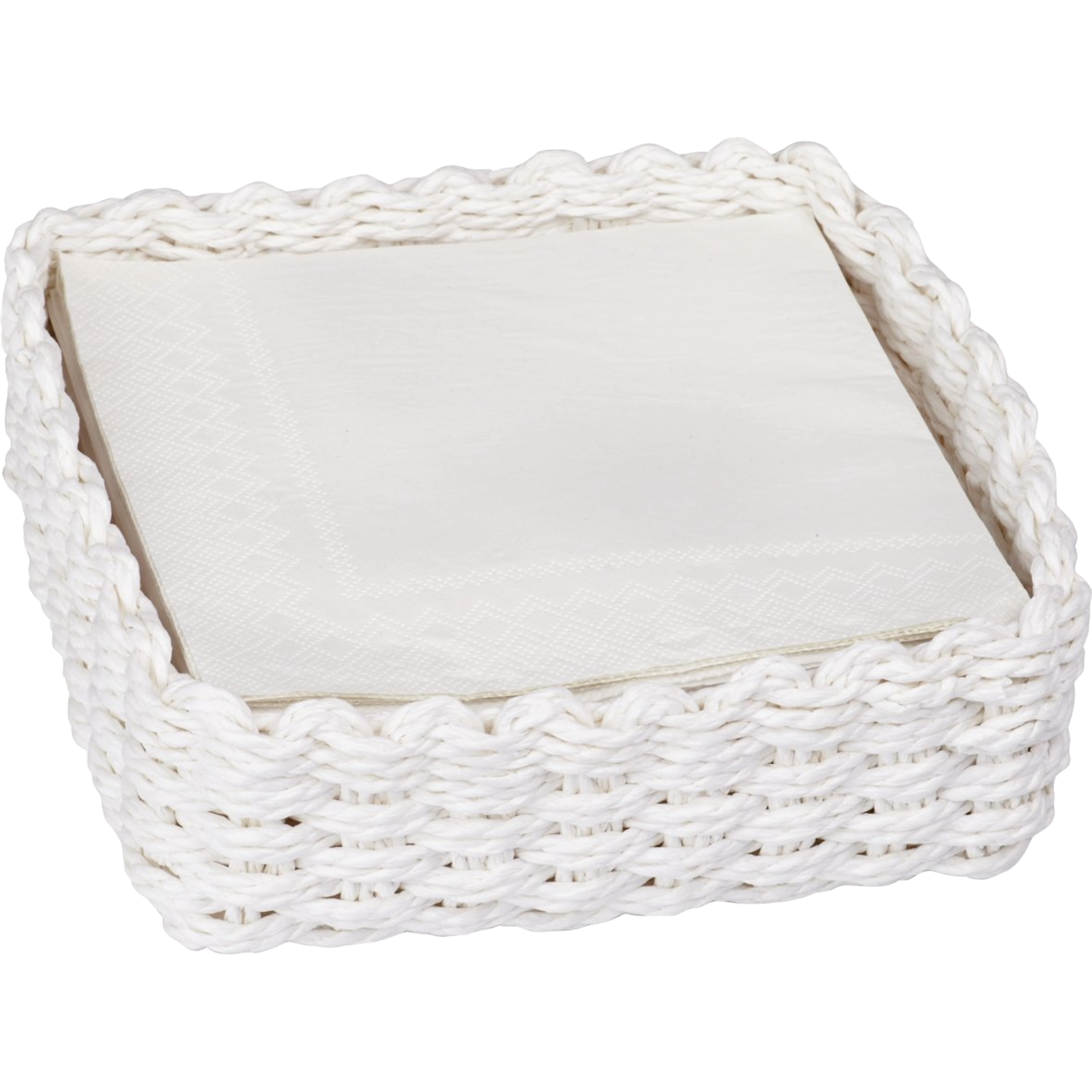 White Lunch Serviette Holder