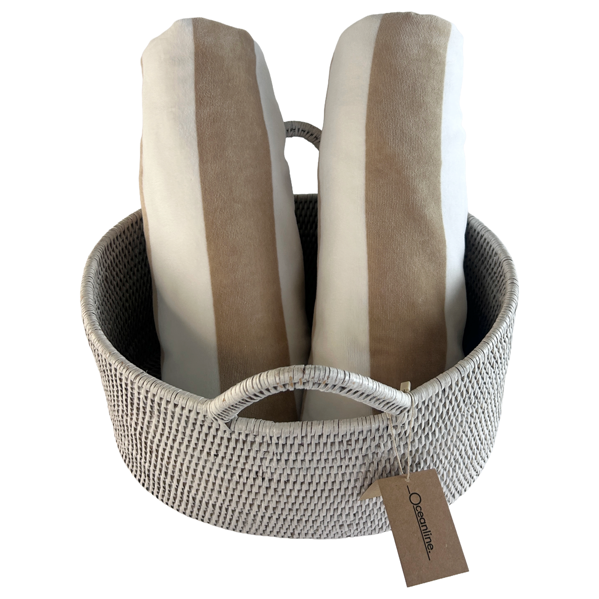 Juego de 2 toallas y cesta