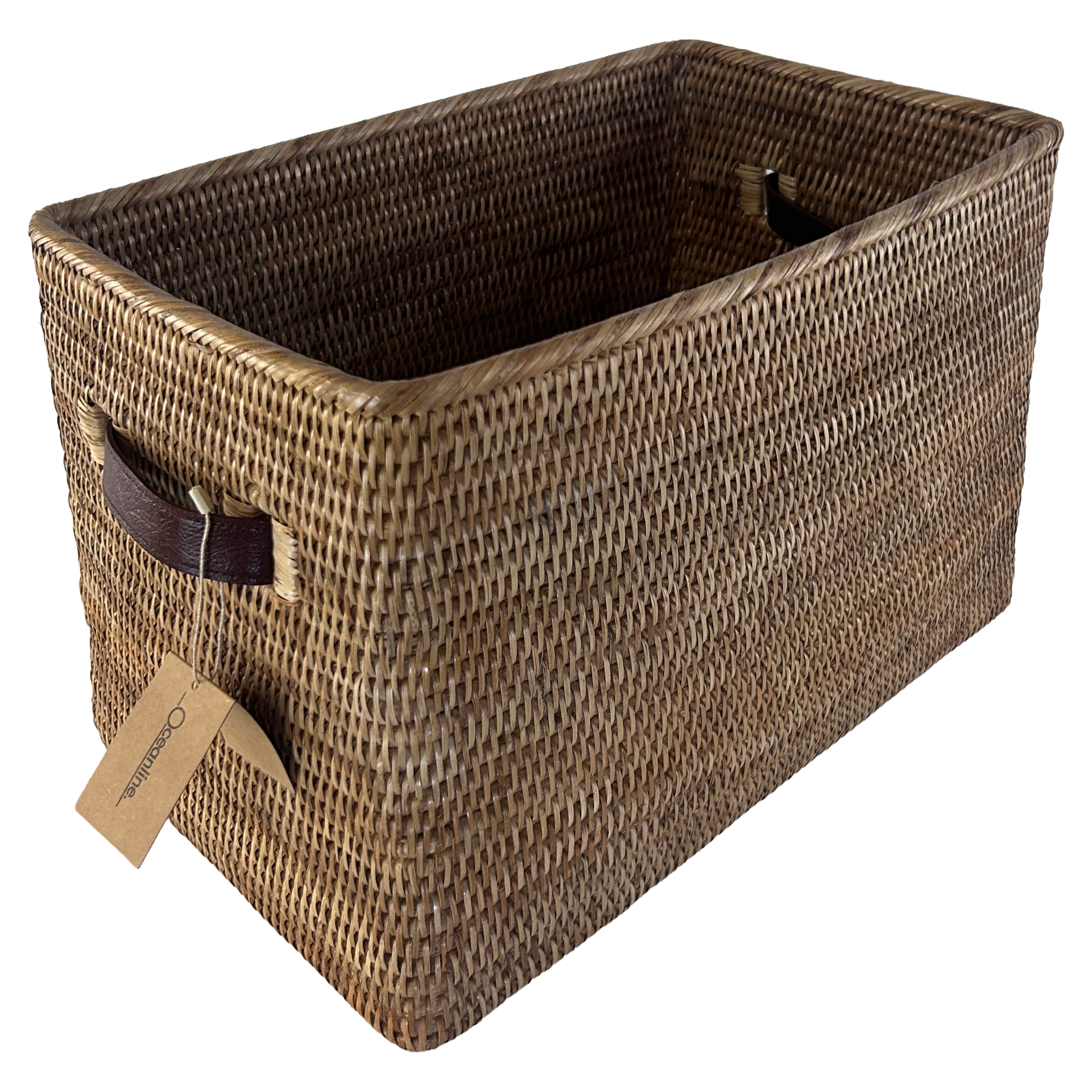 Rattan Hold Basket with Handles 