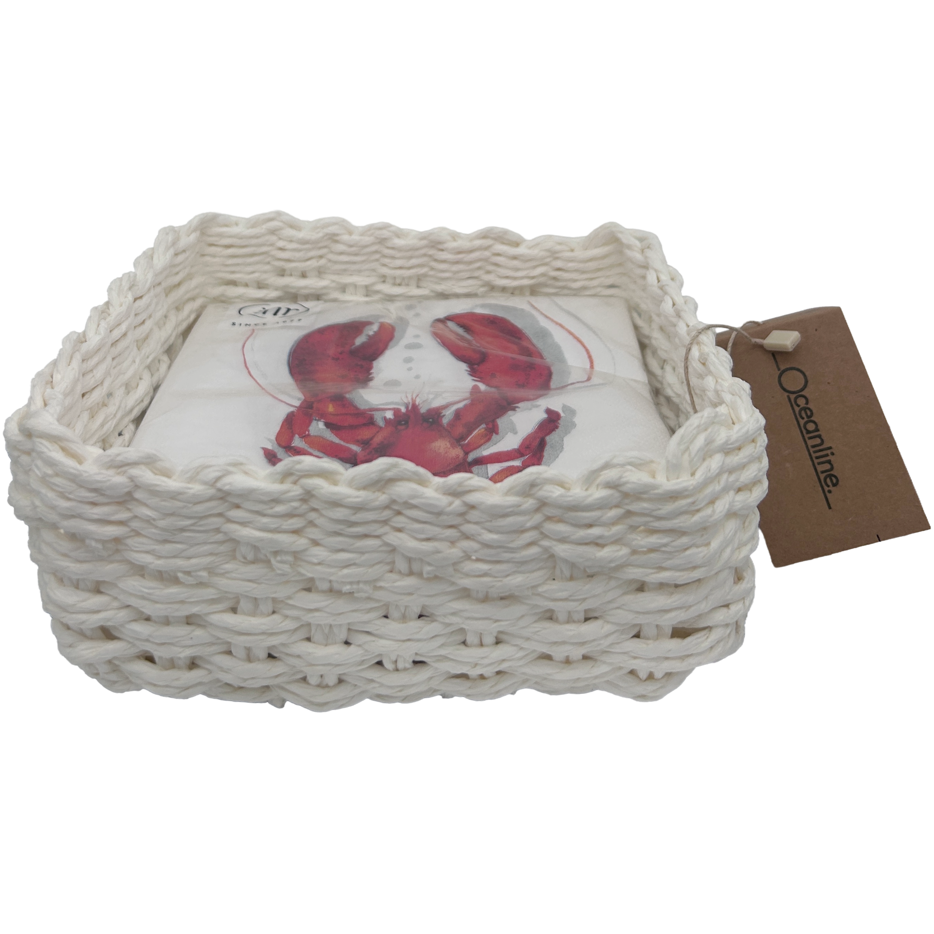 White Lunch Serviette Holder