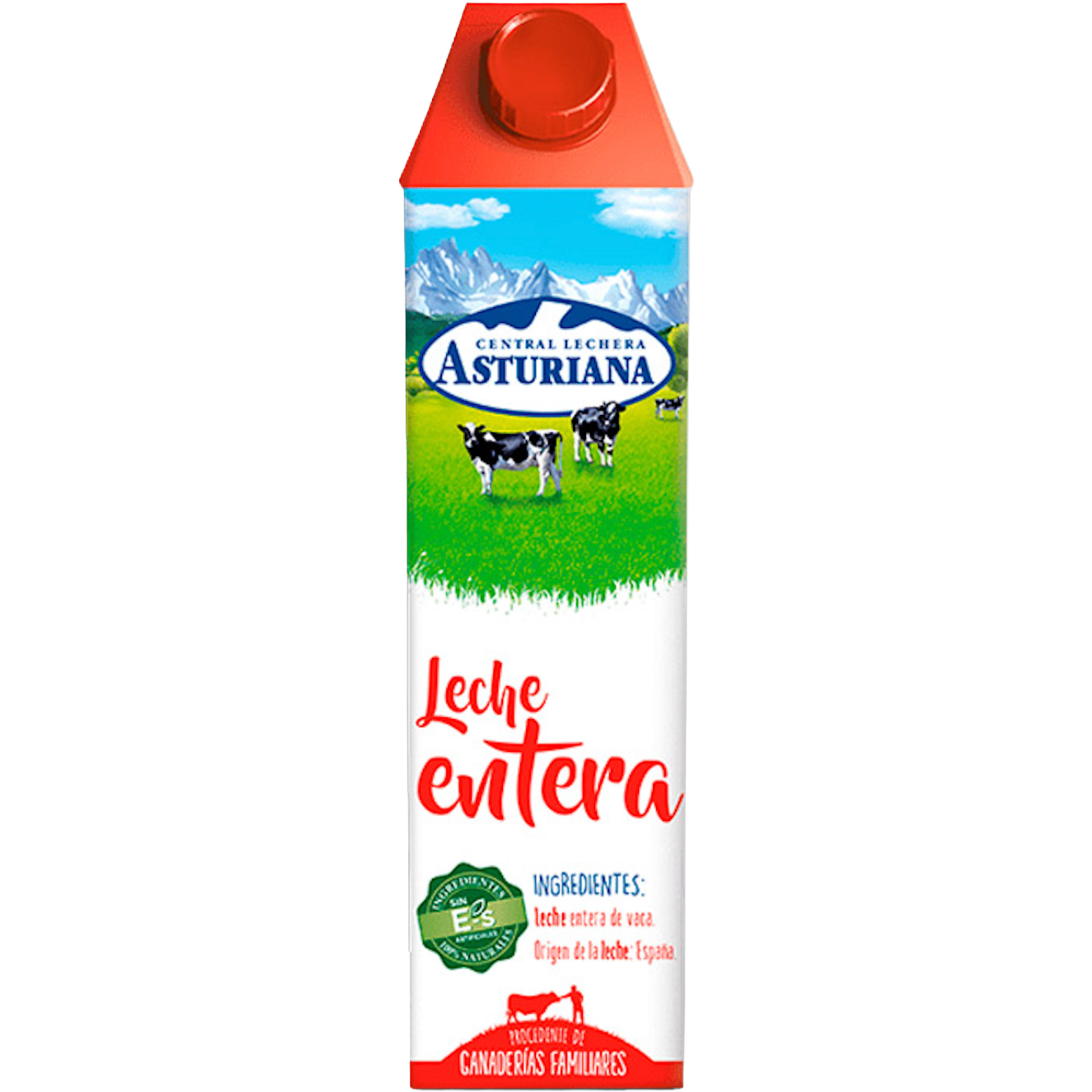 6 Pack Asturiana Whole Milk 1L