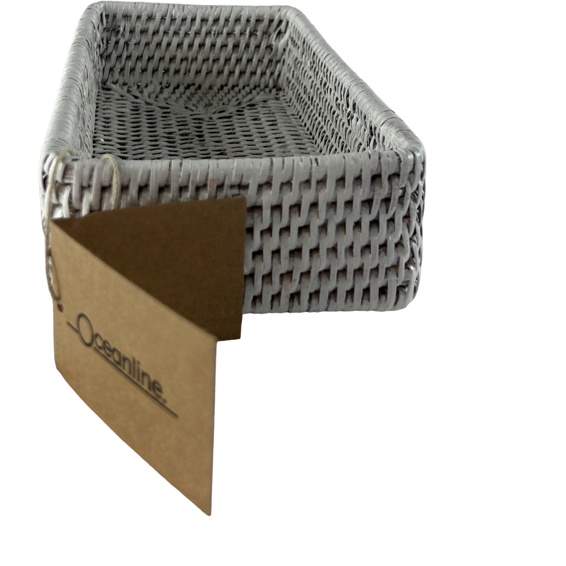 Rattan Rectangle Basket 31cm