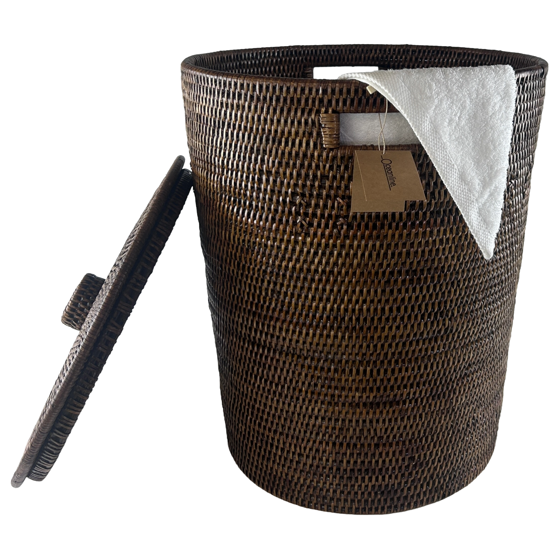 Zelia Rattan Laundry Basket