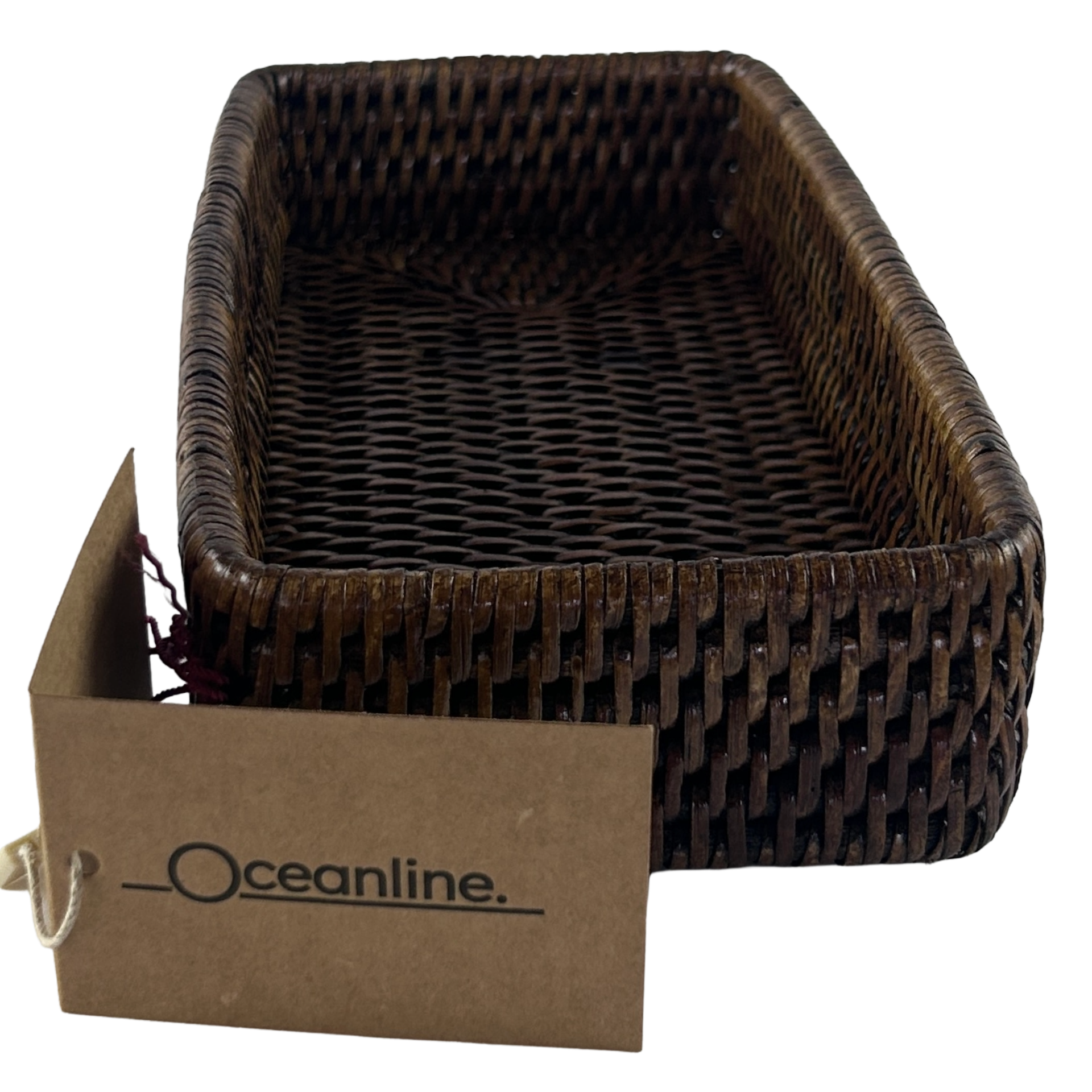 Rattan Rectangle Basket 31cm