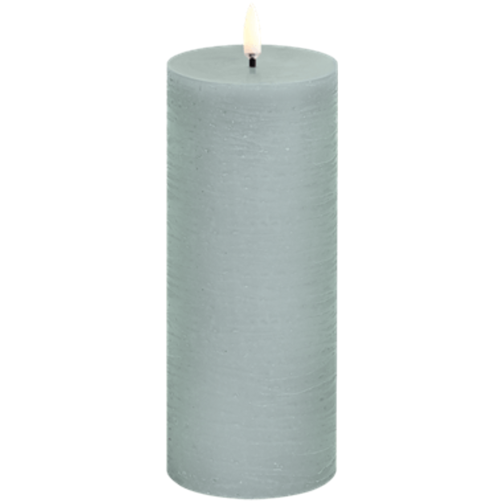 Various Sizes Rustic Dusty Green Pillar Candle